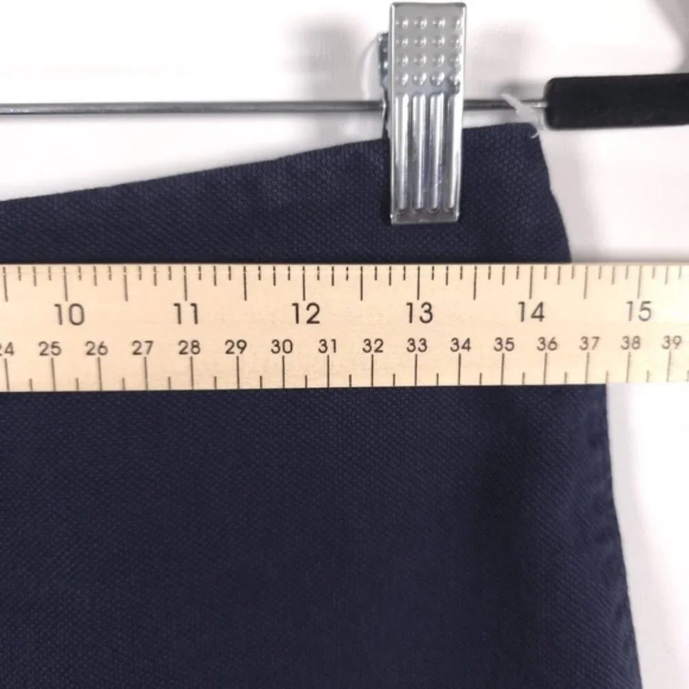 Boden Women’s Mini Skirt Navy Textured Cotton Back‎ Zip A-Line WG528 Size 6R